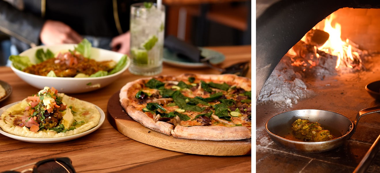 Pablo Sandton serves not just their legendary shaksukas, but delicious smash burgers, pizzas and more, especially sharing styles like  mezze a, pizza and Middle Eastern inspired tacos while wood-fired grills are on offer from lunch and dinner.